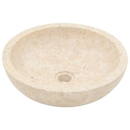 Mobile Vanità Bagno e Lavandini Marmo Crema Legno Massello Teak | homemem39