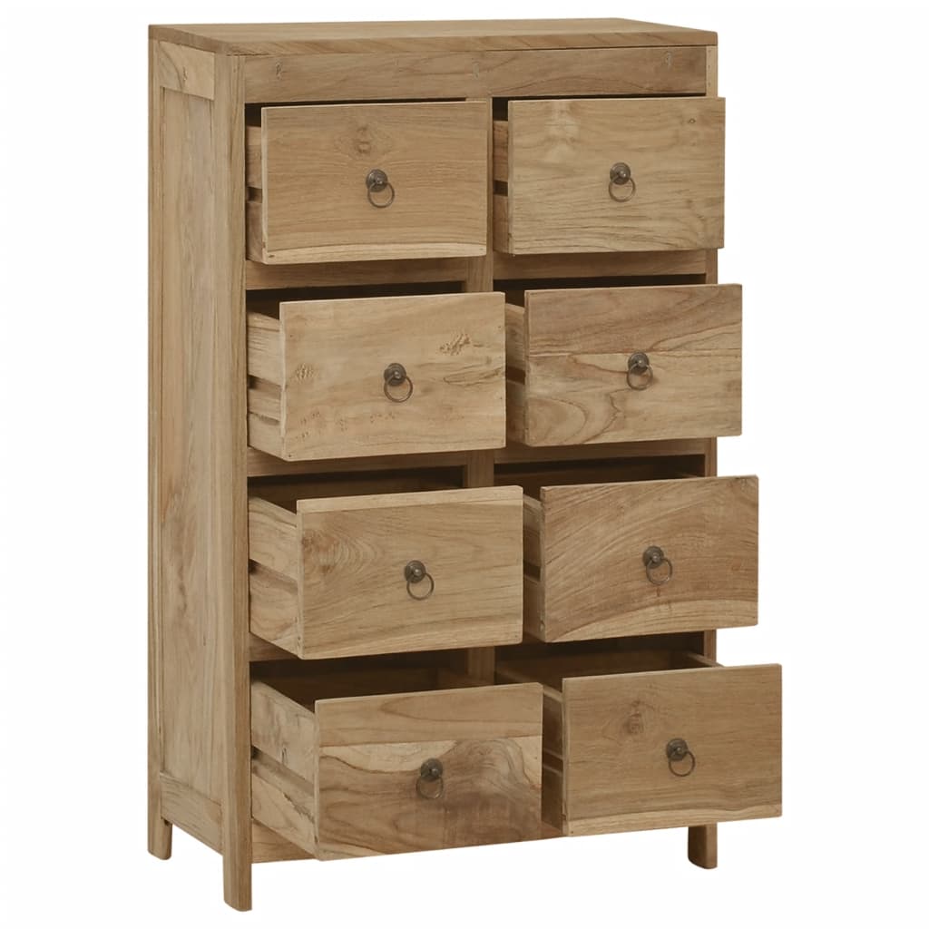 Cassettiera 55x30x90 cm in Legno Massello di Teak | homemem39