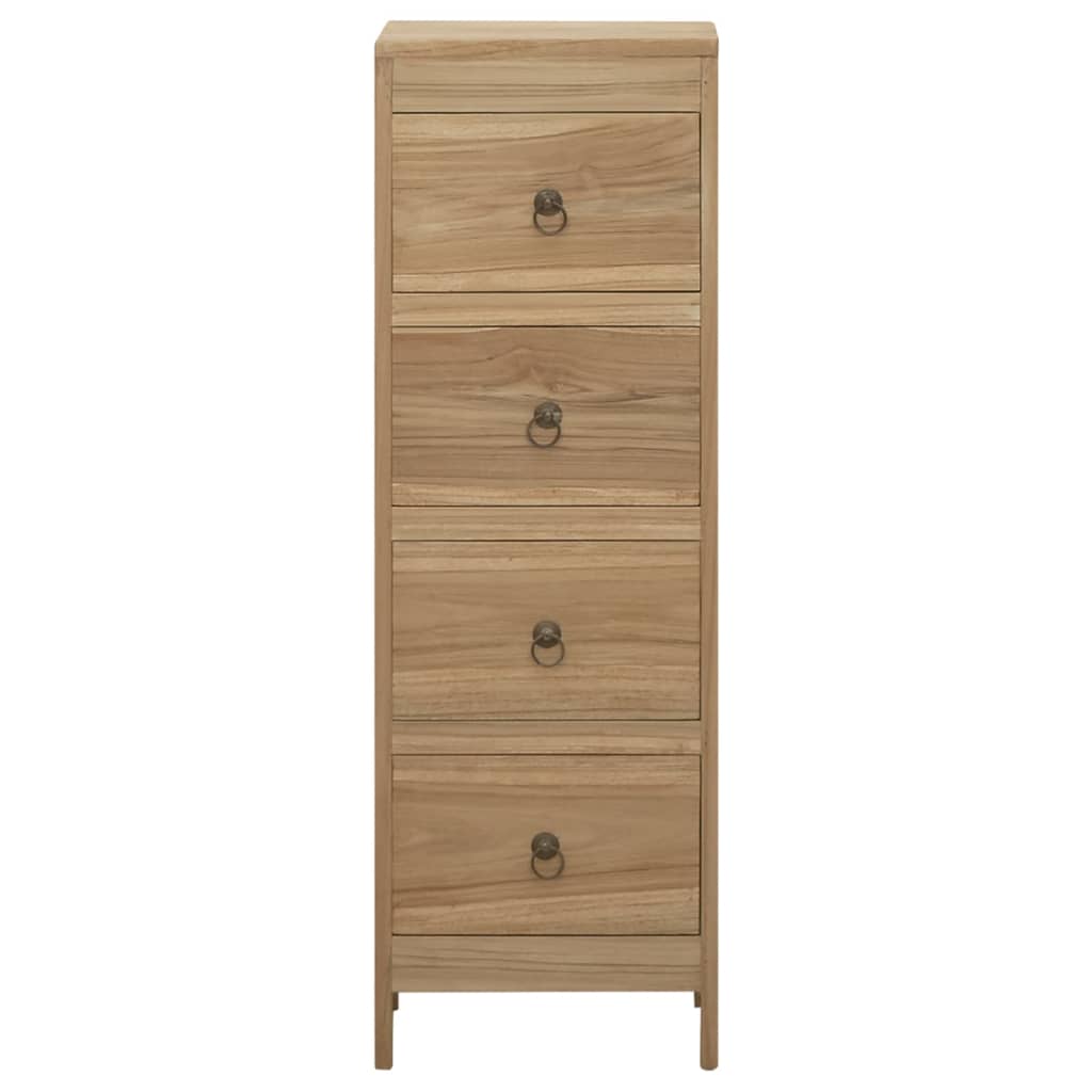 Cassettiera 30x30x90 cm in Legno Massello di Teak