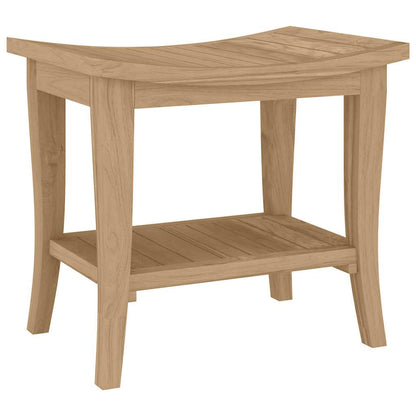 Tavolino da Bagno 50x35x45 cm in Legno Massello di Teak - homemem39