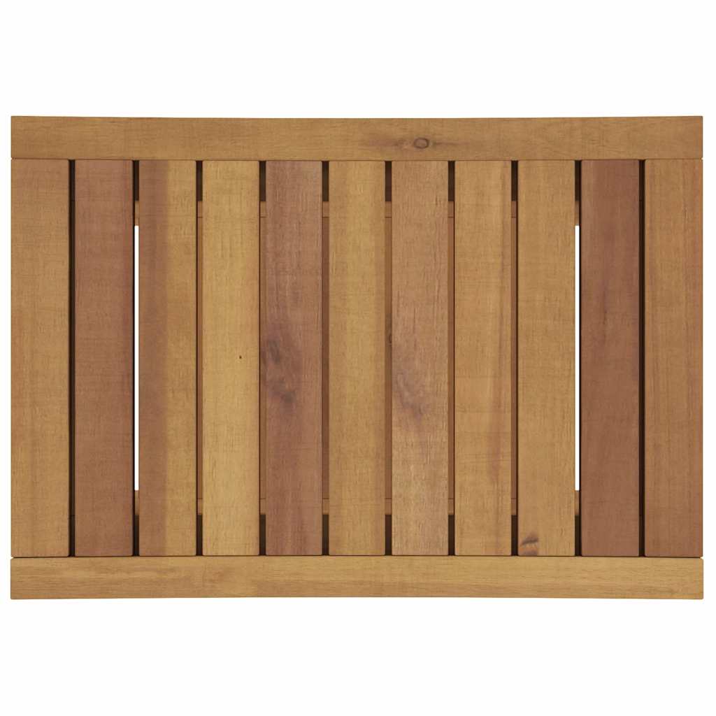 Tavolino da Bagno 50x35x45 cm in Legno Massello di Teak - homemem39