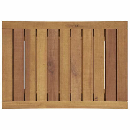 Tavolino da Bagno 50x35x45 cm in Legno Massello di Teak - homemem39