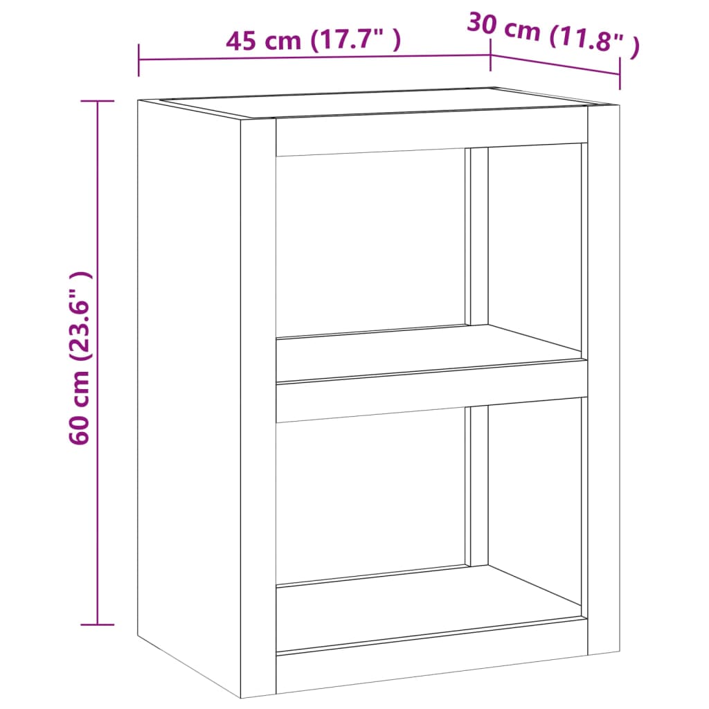 Tavolino 45x30x60 cm in Legno Massello di Teak | homemem39