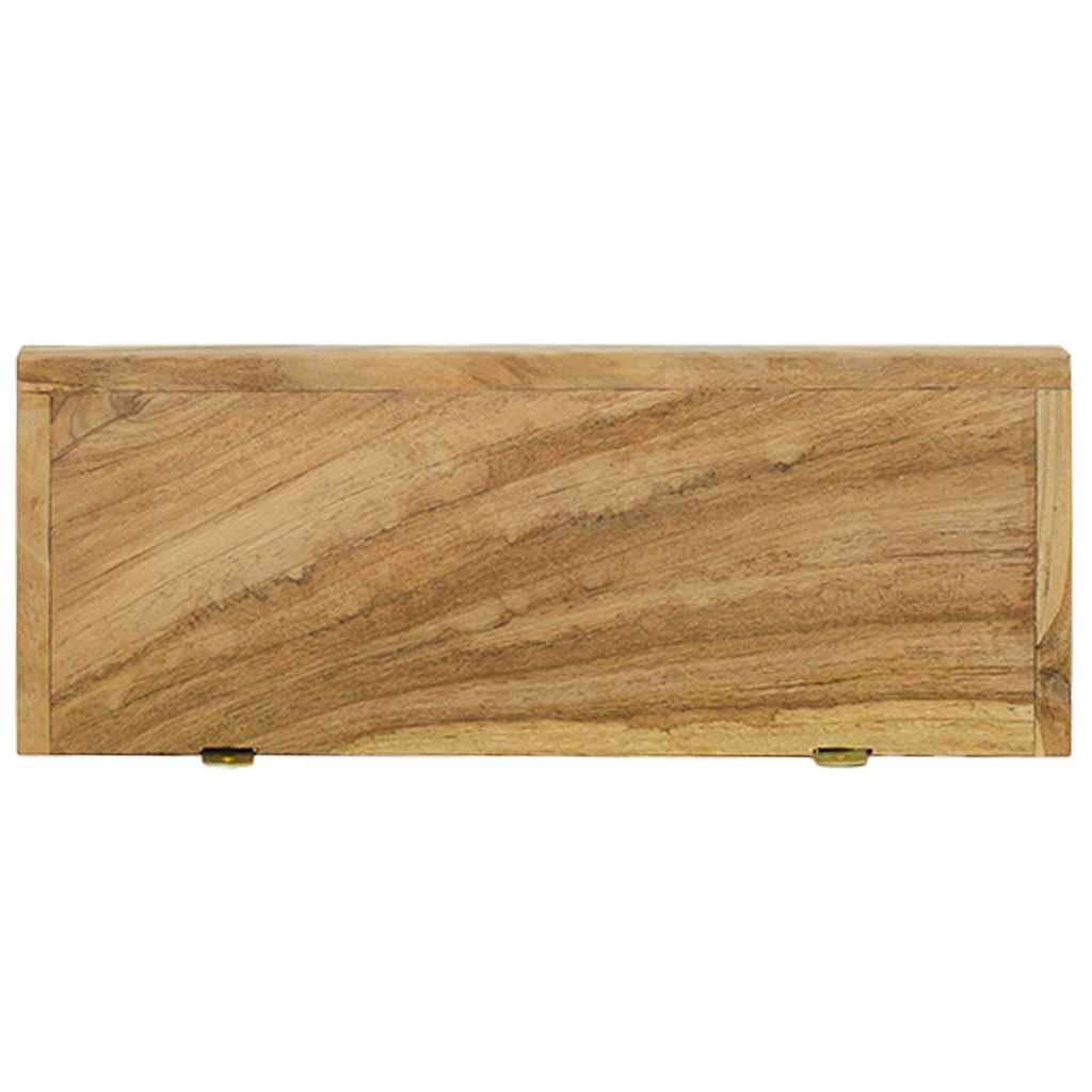 Mensole da Parete 2 pz 40x15x4 cm in Legno Massello di Teak | homemem39