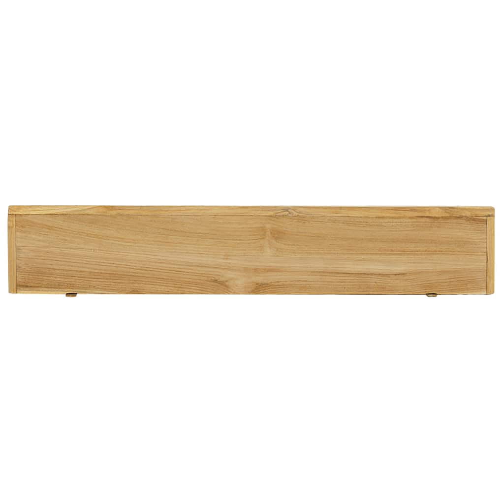 Mensole da Parete 2 pz 90x15x4 cm in Legno Massello di Teak | homemem39