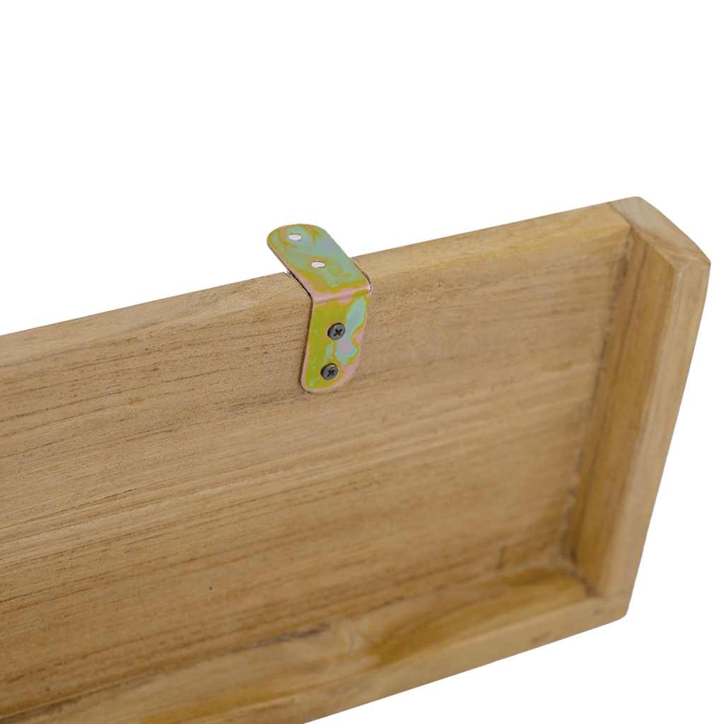 Mensole da Parete 2 pz 90x15x4 cm in Legno Massello di Teak | homemem39