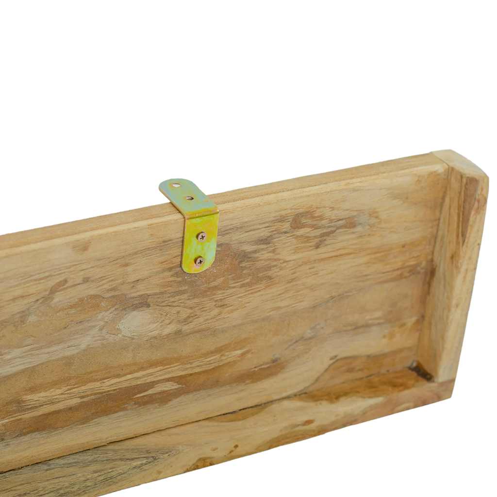Mensole da Parete 2 pz 110x15x4 cm in Legno Massello di Teak | homemem39