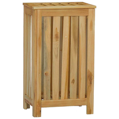 Cesto del Bucato 35x25x60 cm in Legno Massello di Teak | homemem39