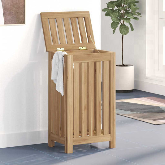 Cesto del Bucato 35x25x60 cm in Legno Massello di Teak | homemem39