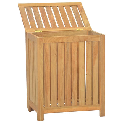 Cesto del Bucato 50x35x60 cm in Legno Massello di Teak | homemem39