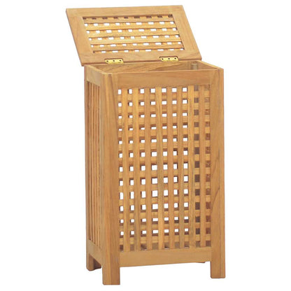 Cesto del Bucato 35x25x60 cm in Legno Massello di Teak | homemem39