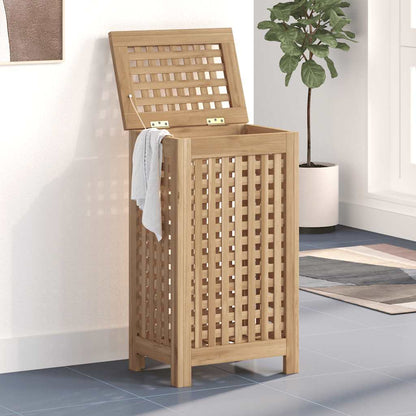 Cesto del Bucato 35x25x60 cm in Legno Massello di Teak | homemem39
