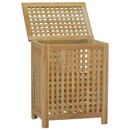 Cesto del Bucato 50x35x60 cm in Legno Massello di Teak | homemem39