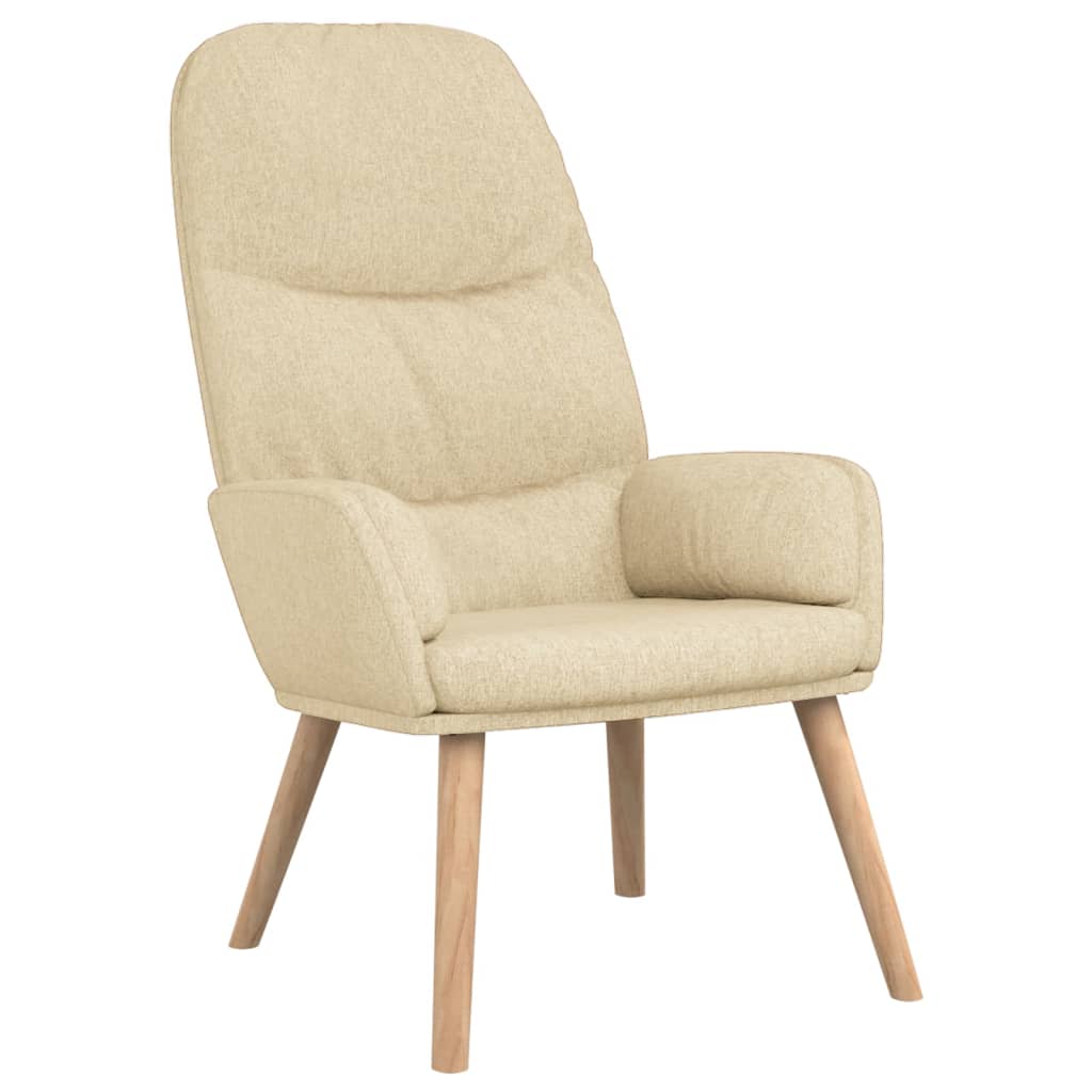 Cream Relax Armchair in Fabric