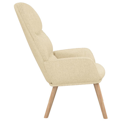 Cream Relax Armchair in Fabric