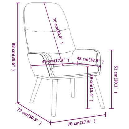 Cream Relax Armchair in Fabric