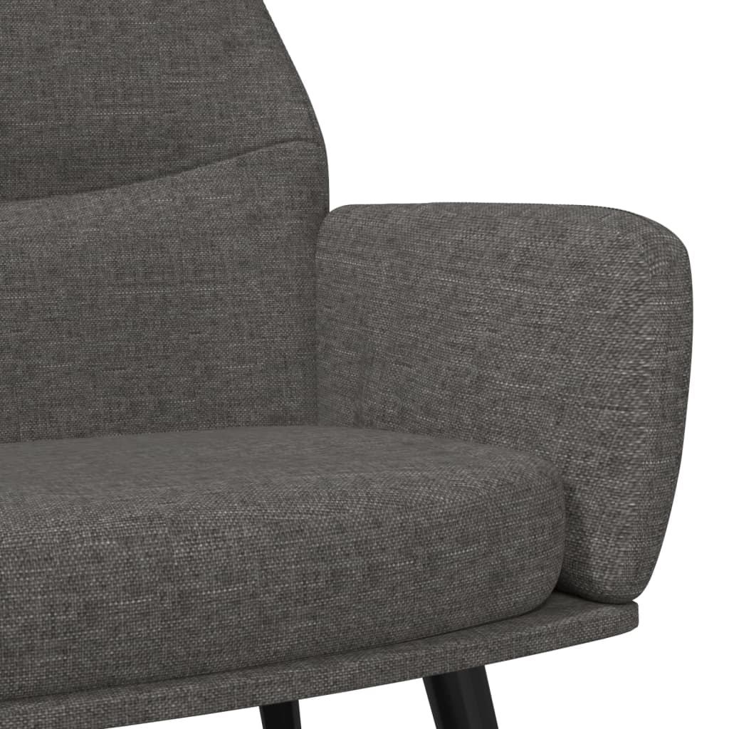 Sedia Relax Grigio Scuro in Tessuto | homemem39