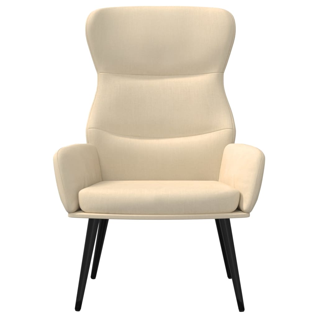 Sedia Relax Crema in Tessuto - homemem39