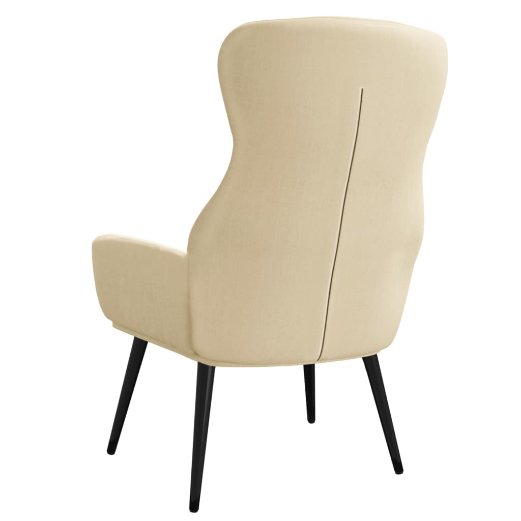 Sedia Relax Crema in Tessuto - homemem39