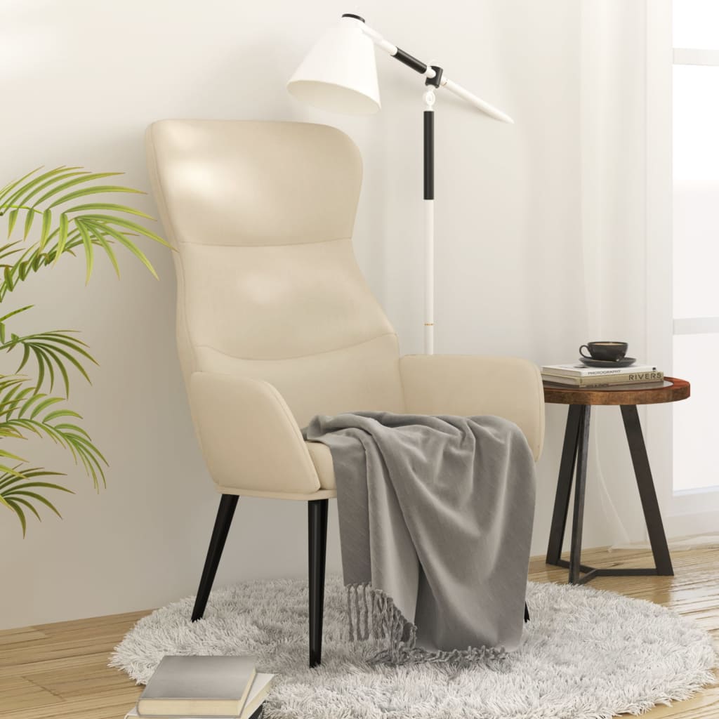 Sedia Relax Crema in Tessuto | homemem39