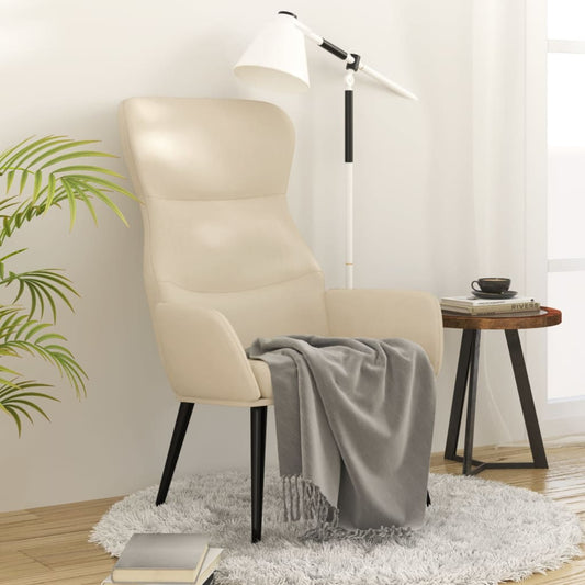 Sedia Relax Crema in Tessuto | homemem39