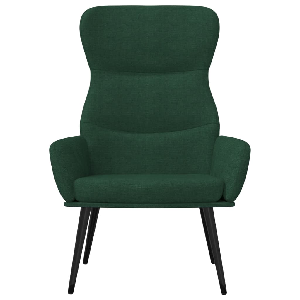 Sedia Relax Verde Scuro in Tessuto | homemem39