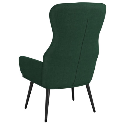 Sedia Relax Verde Scuro in Tessuto | homemem39