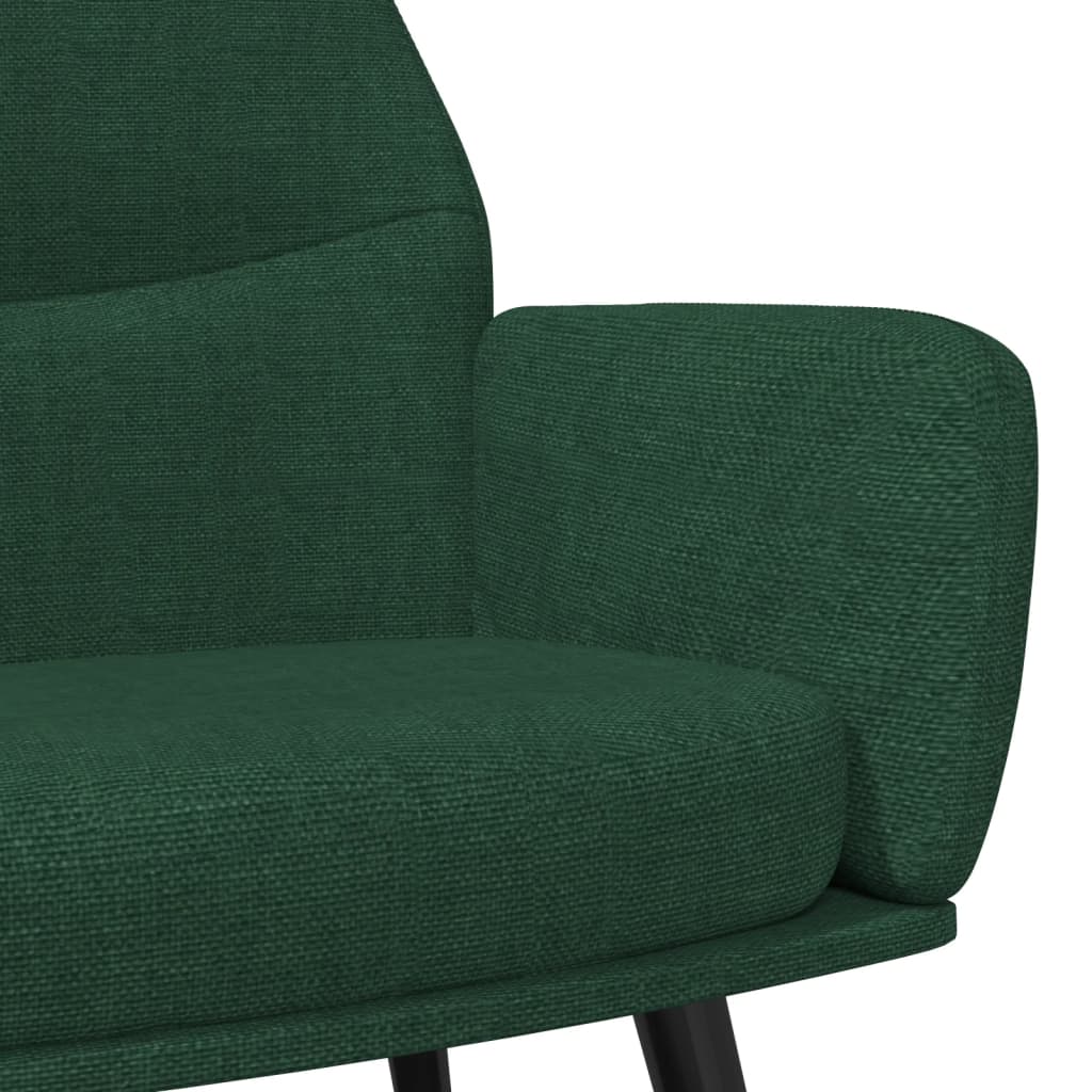 Sedia Relax Verde Scuro in Tessuto | homemem39
