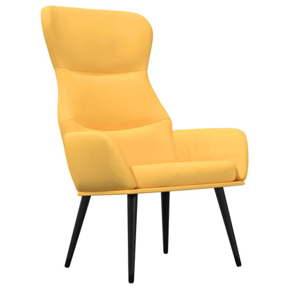 Sedia Relax Giallo Senape in Tessuto | homemem39