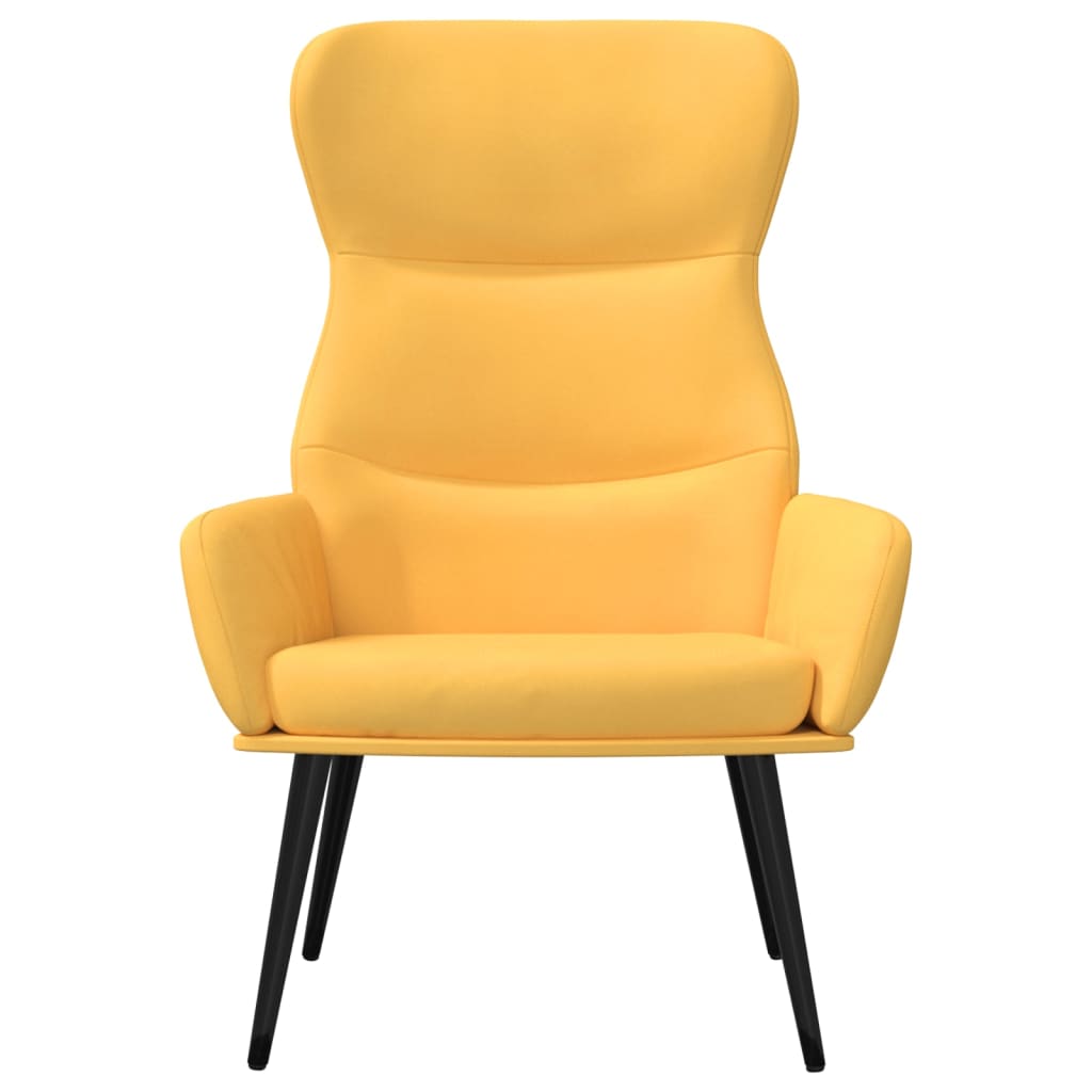 Sedia Relax Giallo Senape in Tessuto | homemem39