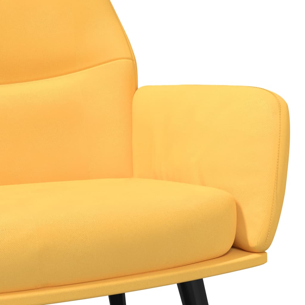 Sedia Relax Giallo Senape in Tessuto | homemem39