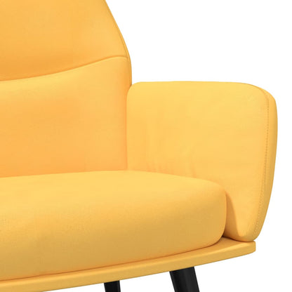 Sedia Relax Giallo Senape in Tessuto | homemem39