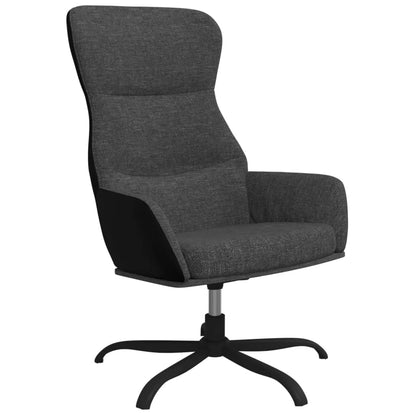 Sedia Relax Grigio Scuro in Tessuto | homemem39