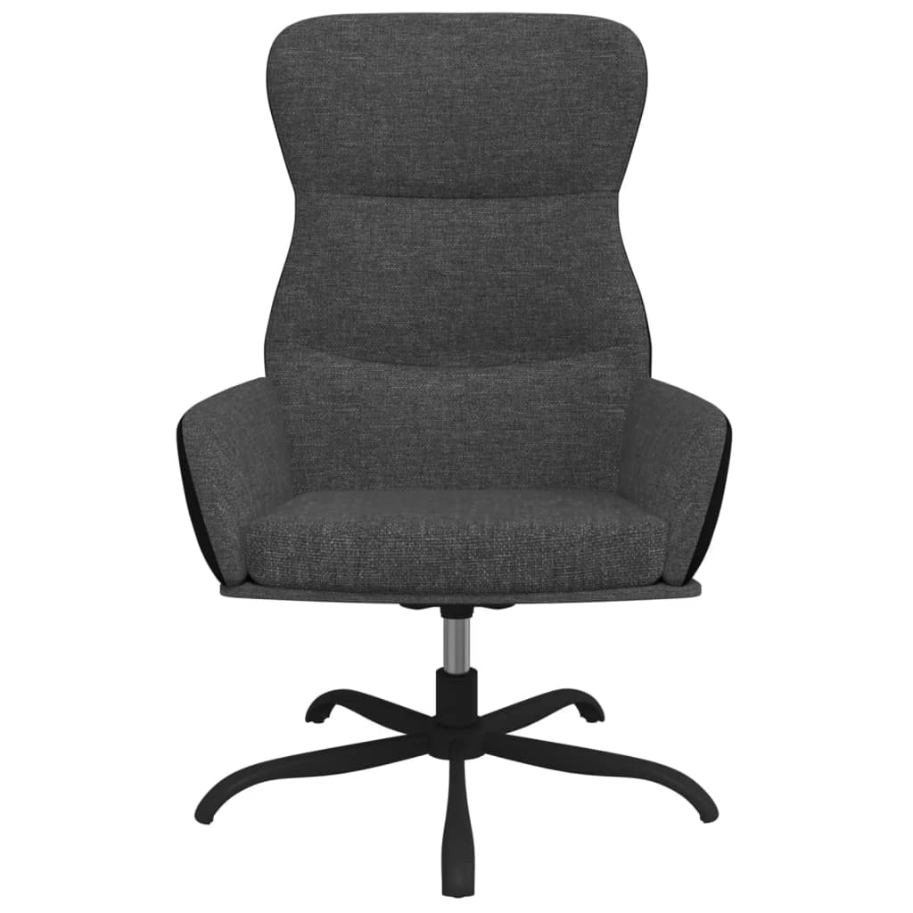 Sedia Relax Grigio Scuro in Tessuto | homemem39