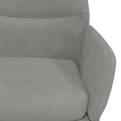Sedia Relax Grigio Chiaro in Velluto | homemem39