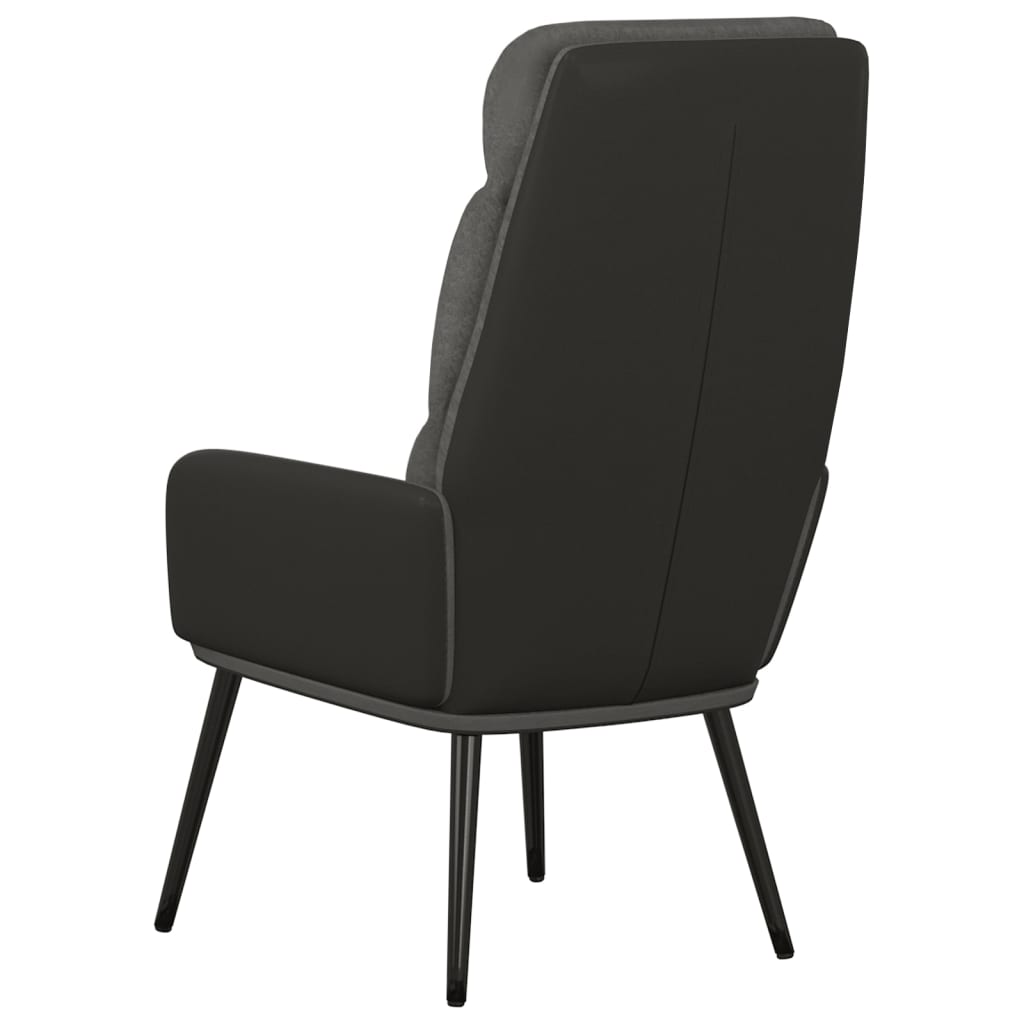 Sedia Relax Grigio Scuro in Tessuto | homemem39