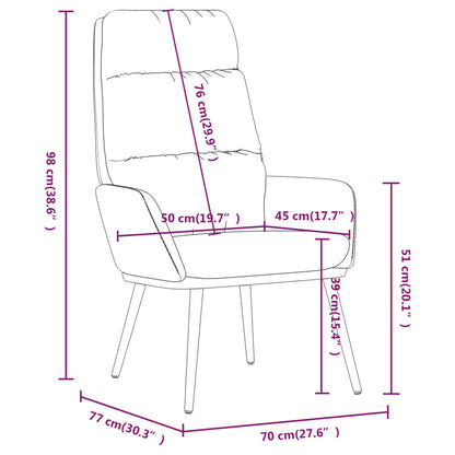 Sedia Relax Grigio Scuro in Tessuto | homemem39