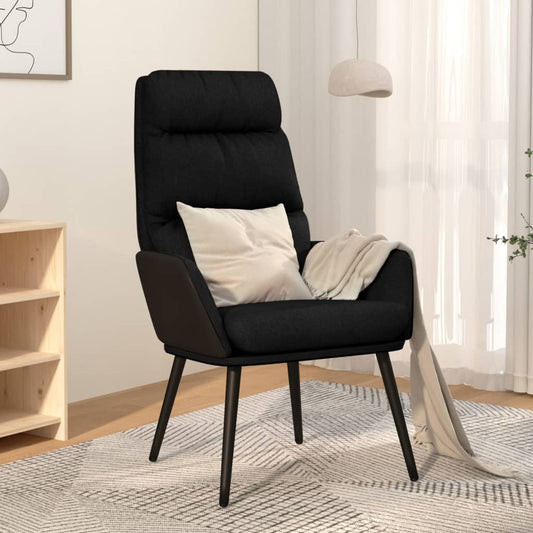 Black Relax Chair in Fabric