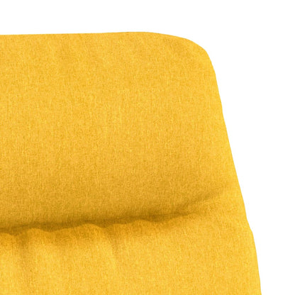 Sedia Rilassante Giallo Senape in Tessuto | homemem39