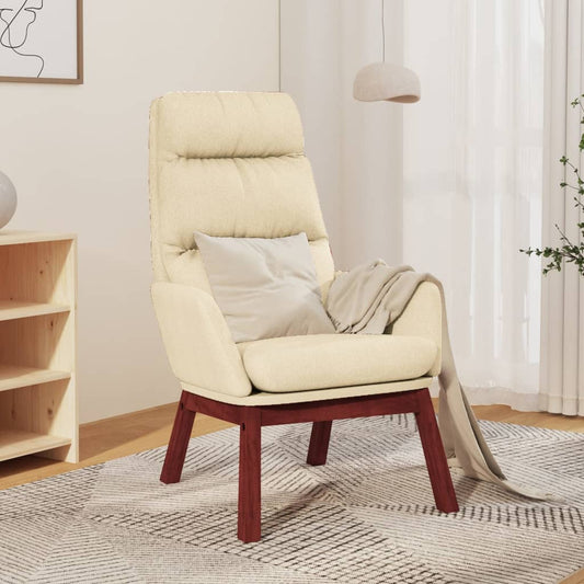 Sedia Relax Crema in Tessuto