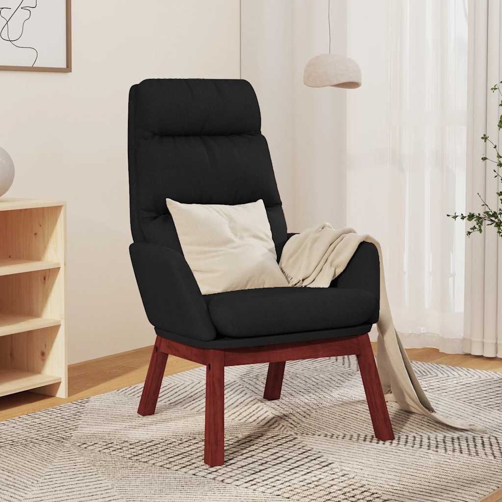 Sedia Relax Nera in Tessuto | homemem39