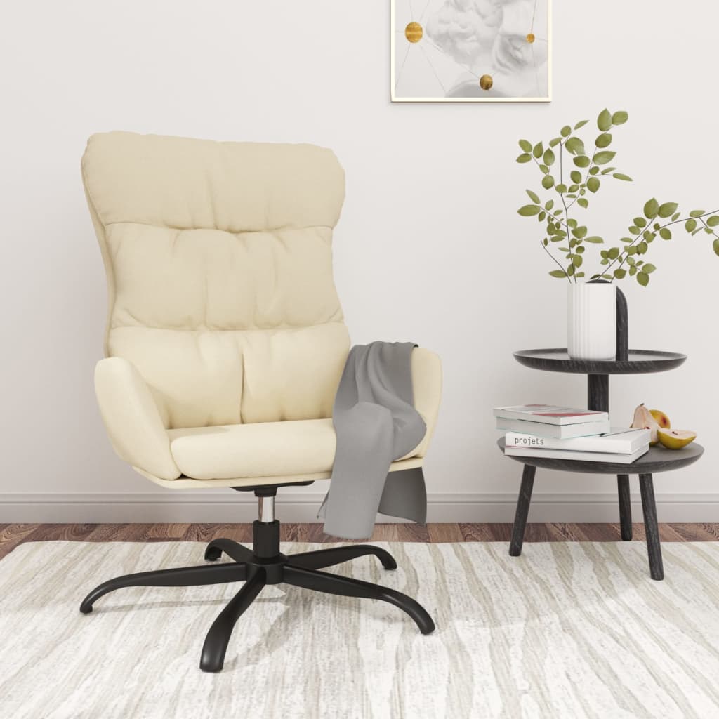 Sedia Relax Crema in Tessuto | homemem39