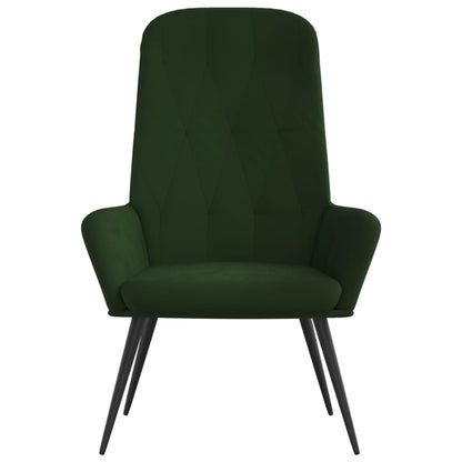Sedia Relax Verde Scuro in Velluto - homemem39