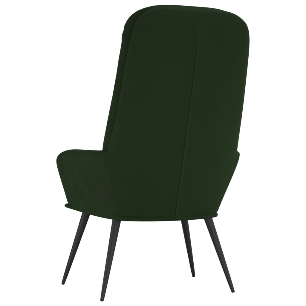 Sedia Relax Verde Scuro in Velluto - homemem39