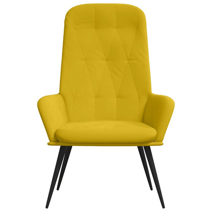 Sedia Relax Giallo Senape in Velluto | homemem39