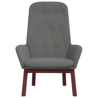 Sedia Relax Grigio Scuro in Velluto | homemem39