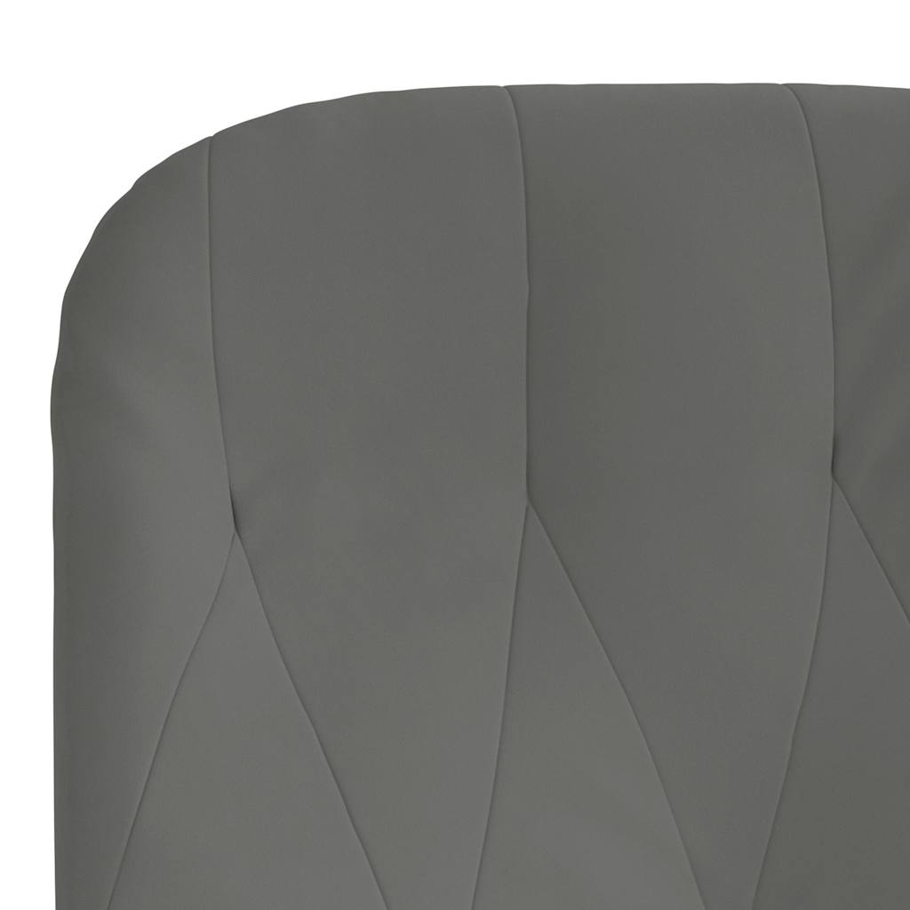 Sedia Relax Grigio Scuro in Velluto