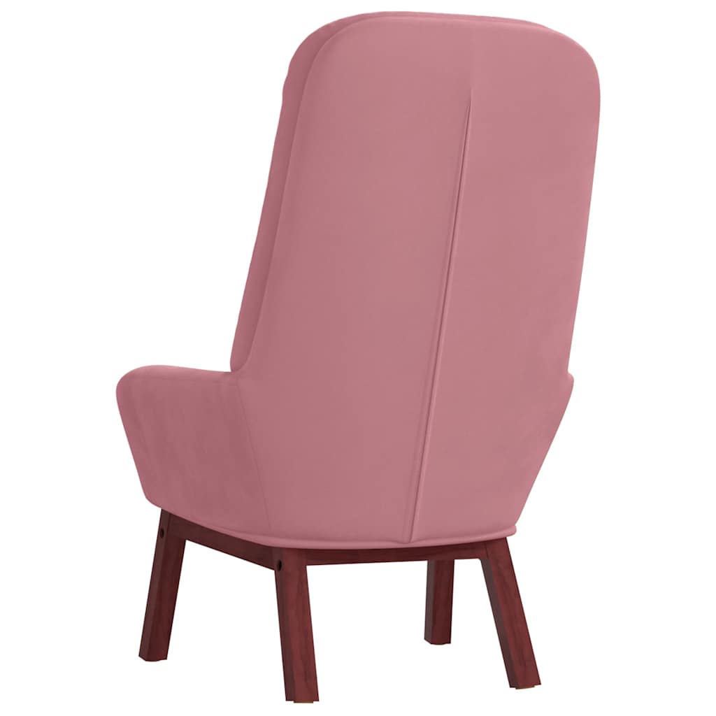 Sedia Relax Rosa in Velluto | homemem39