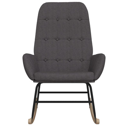 Dark Gray Rocking Armchair in Fabric