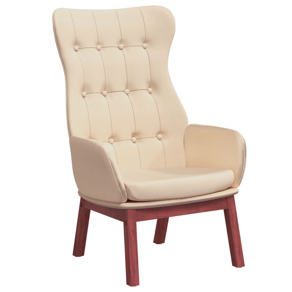 Sedia Relax Crema in Tessuto - homemem39